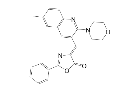 4-(6-Methyl-2-morpholin-4-yl-quinolin-3-ylmethylene)-2-phenyl-4H-oxazol-5-one
