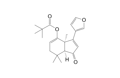 2,2-Dimethylpropionic acid (3aRS,7aSR)-3-(furan-3-yl)-3a,7,7-trimethyl-1-oxo-3a,6,7,7a-tetrahydro-1H-inden-4-yl ester