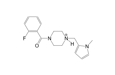 1-(2-fluorobenzoyl)-4-[(1-methyl-1H-pyrrol-2-yl)methyl]piperazin-4-ium