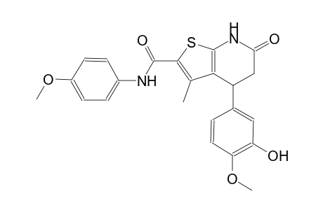 thieno[2,3-b]pyridine-2-carboxamide, 4,5,6,7-tetrahydro-4-(3-hydroxy-4-methoxyphenyl)-N-(4-methoxyphenyl)-3-methyl-6-oxo-