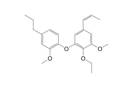 2-Ethoxy-3,2'-dimethoxy-5-propenyl-4'-propylbiphenyl - ether