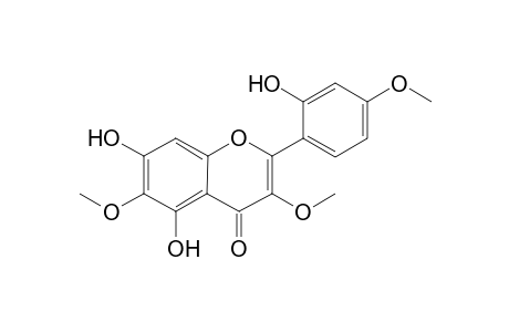 2',5-Dihydroxy-3,4'.6-trimethoyflavone-7-O-.beta.-D-glucopyranoside