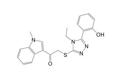 ethanone, 2-[[4-ethyl-5-(2-hydroxyphenyl)-4H-1,2,4-triazol-3-yl]thio]-1-(1-methyl-1H-indol-3-yl)-