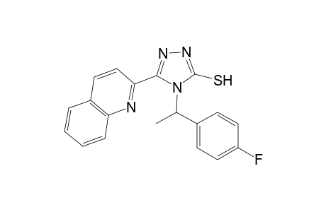 4-[1-(4-fluorophenyl)ethyl]-3-(2-quinolinyl)-1H-1,2,4-triazole-5-thione