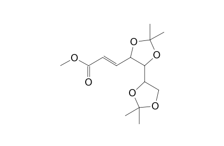 D-arabino-Hept-2-enonic acid, 2,3-dideoxy-4,5:6,7-bis-O-(1-methylethylidene)-, methyl ester, (E)-