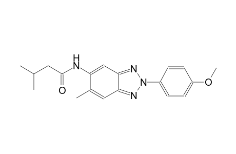 N-[2-(4-methoxyphenyl)-6-methyl-2H-1,2,3-benzotriazol-5-yl]-3-methylbutanamide