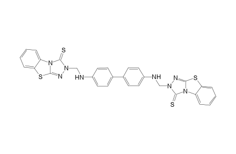 N,N'-bis[2-methylene-1,2,4-triazolo[3,4-b]benzothiazol-3-thion]diaminobiphenyl