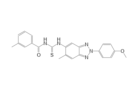 N-[2-(4-methoxyphenyl)-6-methyl-2H-1,2,3-benzotriazol-5-yl]-N'-(3-methylbenzoyl)thiourea