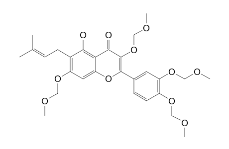 2-[3,4-bis(methoxymethoxy)phenyl]-5-hydroxy-3,7-bis(methoxymethoxy)-6-(3-methylbut-2-enyl)chromone