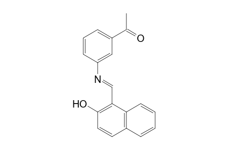 1-(3-([(E)-(2-Hydroxy-1-naphthyl)methylidene]amino)phenyl)ethanone
