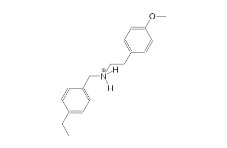 N-(4-ethylbenzyl)-2-(4-methoxyphenyl)ethanaminium