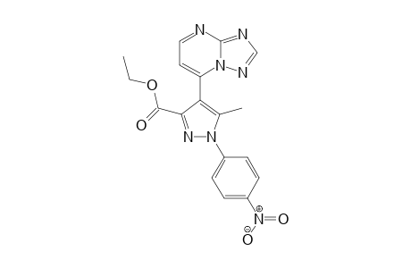 Ethyl 4-([1,2,4]triazolo[1,5-a]pyrimidin-7-yl)-5-methyl-1-(4-nitrophenyl)-1H-pyrazole-3-carboxylate