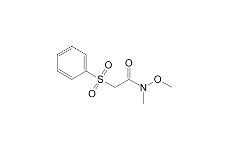 2-(benzenesulfonyl)-N-methoxy-N-methyl-acetamide