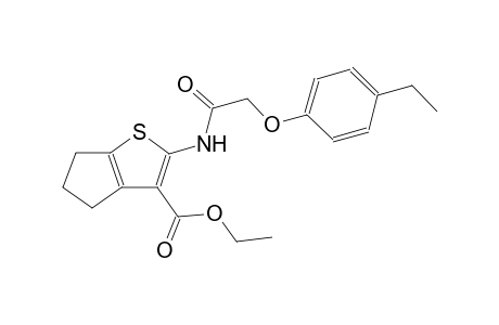 4H-cyclopenta[b]thiophene-3-carboxylic acid, 2-[[(4-ethylphenoxy)acetyl]amino]-5,6-dihydro-, ethyl ester