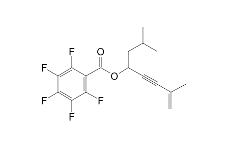 Pentafluorobenzoic acid, 2,7-dimethyloct-7-en-5-yn-4-yl ester