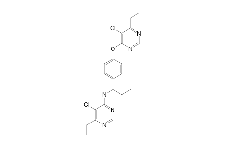 (5-chloro-6-ethyl-pyrimidin-4-yl)-[1-[4-(5-chloro-6-ethyl-pyrimidin-4-yl)oxyphenyl]propyl]amine