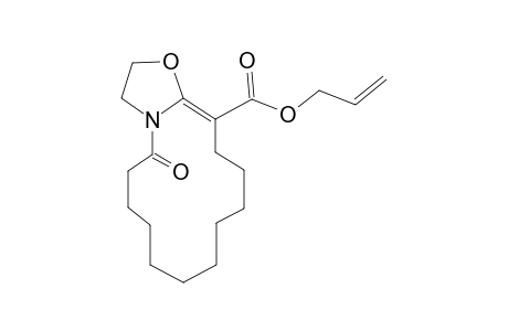 2-OXO-15-OXA-1-AZABICYCLO-[12.3.0]-HEPTADEC-13-EN-13-CARBOXYLIC-ACID-ALLYLESTER