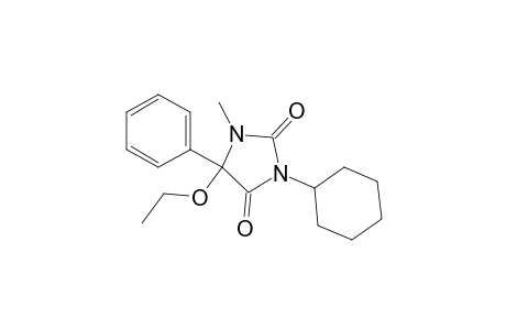 2,4-Imidazolidinedione, 3-cyclohexyl-5-ethoxy-1-methyl-5-phenyl-