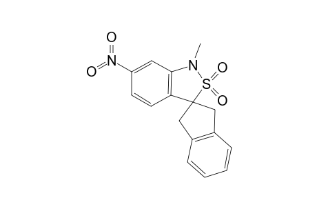 1,3-Dihydro-1-methyl-6-nitro-2,1-benzisothiazole-3-spiro[2'-indan] - 2,2-dioxide]