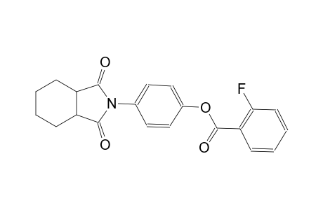 benzoic acid, 2-fluoro-, 4-(octahydro-1,3-dioxo-2H-isoindol-2-yl)phenyl ester