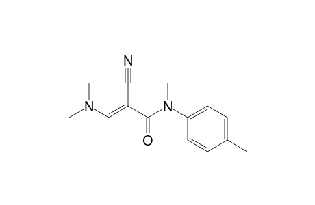 2-Cyano-3-(dimethylamino)-N-methyl-N-p-tolylacrylamide