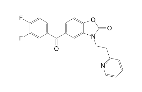 5-(3',4'-Difluorobenzoyl)-N-[(2'-pyridyl)ethyl]-2,3-dihydrobenzoxazol-2-one