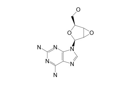 2,6-DIAMINO-9-(2,3-ANHYDRO-BETA-D-RIBOFURANOSYL)-PURINE