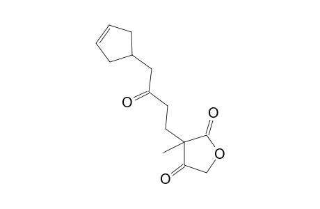 3-(4-cyclopent-3-en-1-yl-3-keto-butyl)-3-methyl-tetrahydrofuran-2,4-quinone