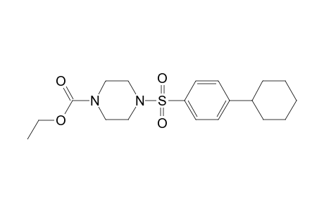 Ethyl 4-[(4-cyclohexylphenyl)sulfonyl]-1-piperazinecarboxylate