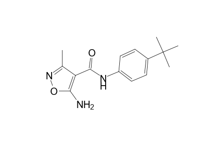 5-Amino-N-(4-tert-butylphenyl)-3-methyl-4-isoxazolecarboxamide