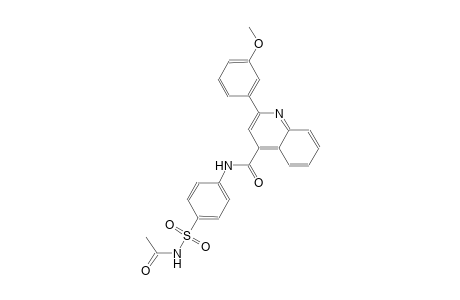 N-{4-[(acetylamino)sulfonyl]phenyl}-2-(3-methoxyphenyl)-4-quinolinecarboxamide