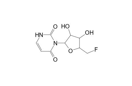 N-(2,3-dihydroxy-4-fluoromethyl-5-oxacyclopentanyl)-1,3-diaza-2,4-dioxo-5-cyclohexene