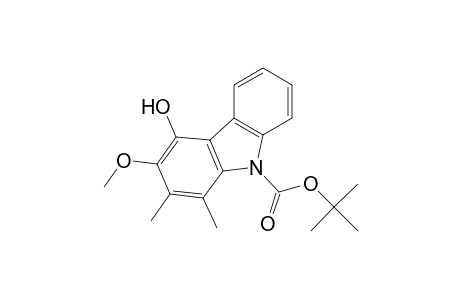 9H-Carbazole-9-carboxylic acid, 4-hydroxy-3-methoxy-1,2-dimethyl-, 1,1-dimethylethyl ester