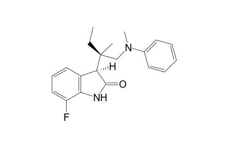 (3S,1'R)-7-Fluoro-3-{2'-methyl-1'-[methyl(phenyl)amino]butan-2'-yl}indolin-2-one