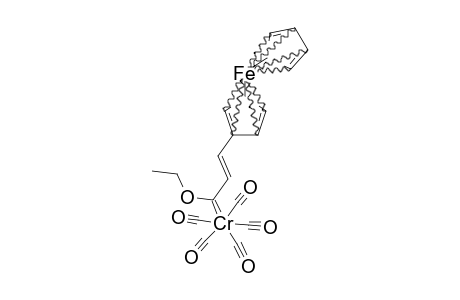 PENTACARBONYL-[(ETHOXY)-(2-FERROCENYLETHENYL)-CARBENE]-CHROMIUM-(0)