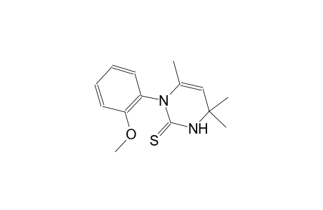 1-(2-Methoxy-phenyl)-4,4,6-trimethyl-1,4-dihydro-pyrimidine-2-thiol