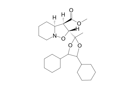 endo-Methyl (2R,3R,3aS/R)-2-[1,1-[(1R,2R)-1,2-dicyclohexylethylenedioxy]ethyl]hexahydro-2H-isoxazolo[2,3-a]pyridine-3-carboxylate