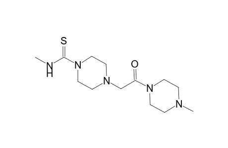 1-piperazinecarbothioamide, N-methyl-4-[2-(4-methyl-1-piperazinyl)-2-oxoethyl]-
