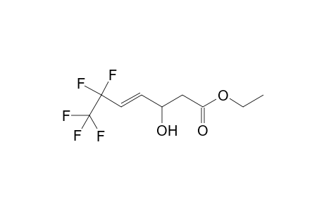 (E)-Ethyl 6,6,7,7,7-pentafluoro-3-hydroxyhept-4-enoate