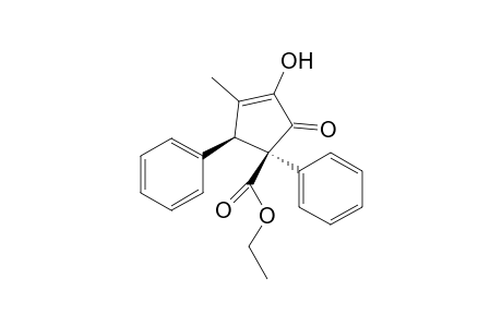 (1R*,5S*)-ethyl 3-hydroxy-4-methyl-2-oxo-1,5-diphenylcyclopent-3-enecarboxylate