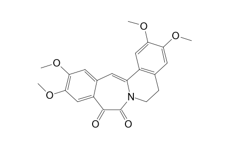 2,3,11,12-tetramethoxy-5,6-dihydroisoquinolino[2,1-c][3]benzazepine-8,9-dione
