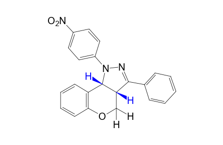 1-(p-nitrophenyl)-3-phenyl-1,3a,4,9b-tetrahydro-cis-[1]benzopyrano[4,3-c]pyrazole