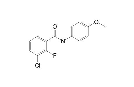 3-Chloro-2-fluorobenzamide, N-(4-methoxyphenyl)-