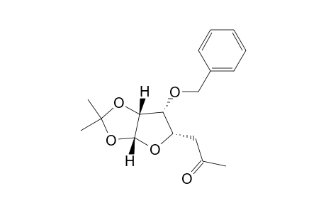 [3aR(3a.alpha.,5.beta.,6.beta.,6a.alpha.)]-tetrahydro-2,2-dimethyl-5-(2-oxopropyl)-6-(phenylmethoxy)furo[2,3-d]-1,3-dioxole