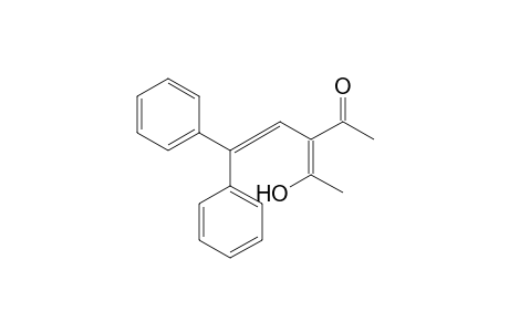 4-Hydroxy-3-(2,2-diphenylethenyl)-3-penten-2-one