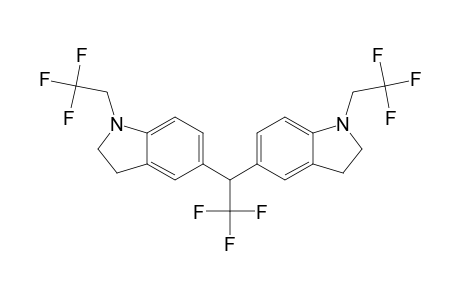 1,1,1-TRIFLUORO-2,2-BIS-(5-[N-(2,2,2-TRIFLUOROETHYL)-INDOLINO])-ETHANE