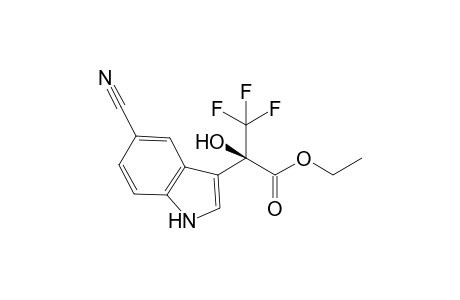 (R)-Ethyl 3,3,3-trifluoro-2-hydroxy-2-(5-cyano-indol-3-yl)propanoate