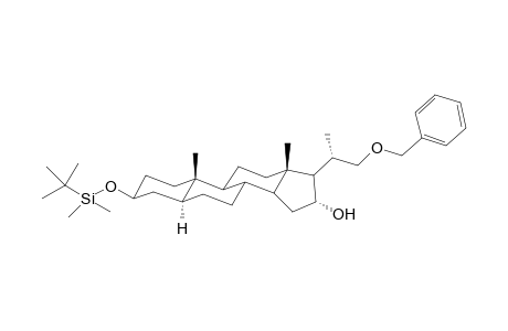 22-(Benzyloxy)-3.beta.-[(t-butyldimethylsilyl)oxy]-5.alpha.-23,24-bisnorcholan-16.alpha.-ol