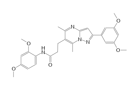 pyrazolo[1,5-a]pyrimidine-6-propanamide, N-(2,4-dimethoxyphenyl)-2-(3,5-dimethoxyphenyl)-5,7-dimethyl-
