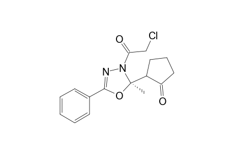 (2R)-3-(2-Chloroacetyl)-2,3-dihydro-2-methyl-2-(2-oxocyclopentyl)-5-phenyl-1,3,4-oxadiazole